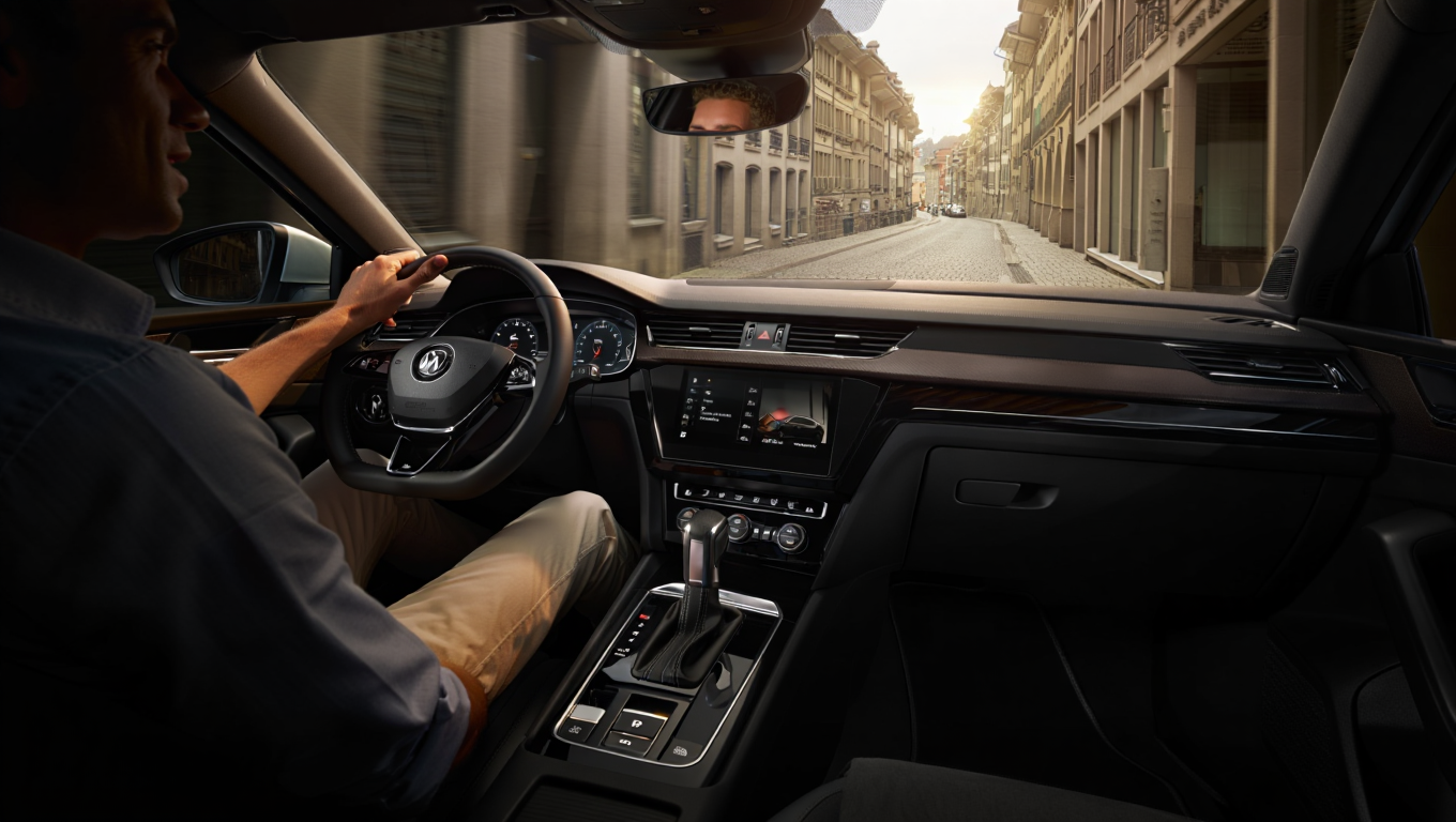 Hill start with electronic parking brake — licence training in Fribourg